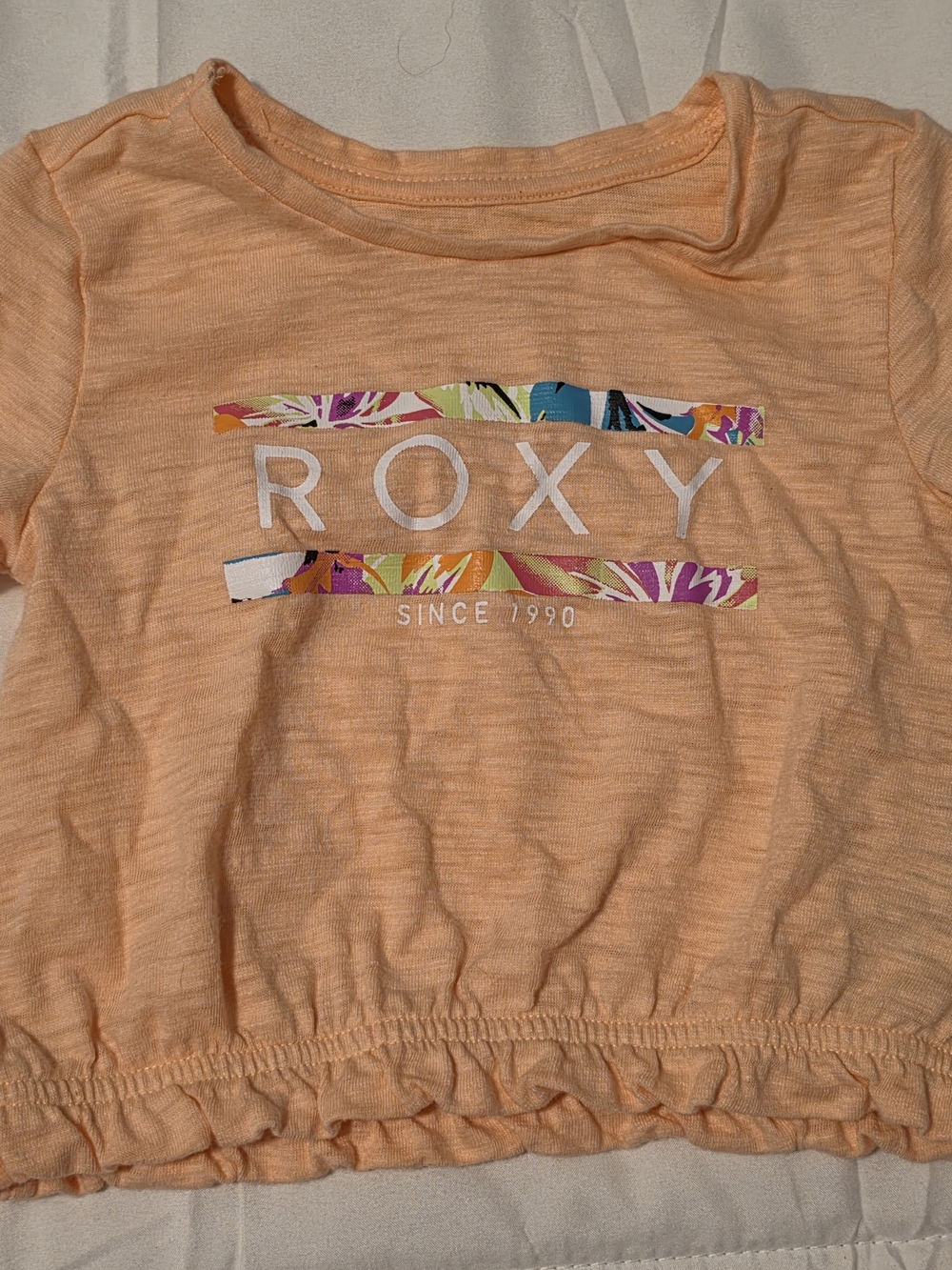 Roxy Peach Logo Shirt-2T